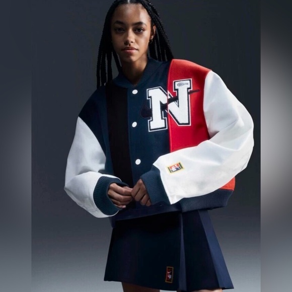 Nike Wool YOON VARSITY LETTERMAN JACKET $550 Oversized NWT - Picture 9 of 15